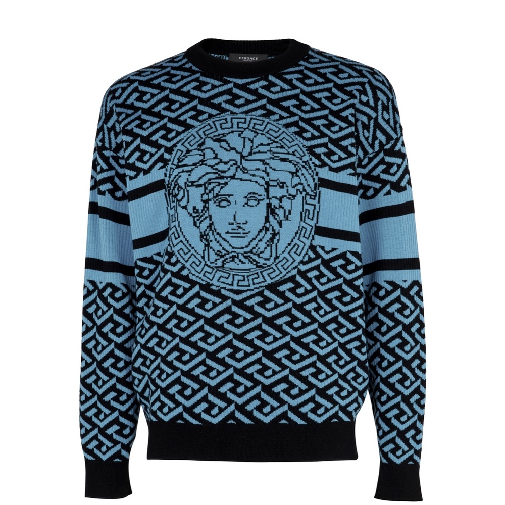 LA GRECA MEDUSA JACQUARD SWEATER 🔹RARE🔹